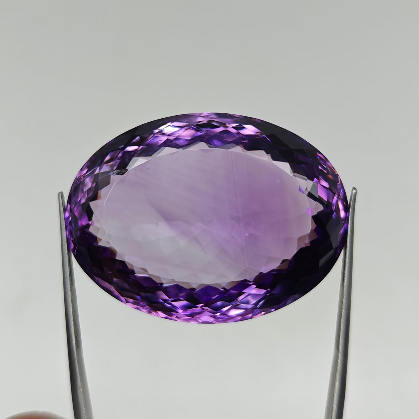 Natural Amethyst – 106.40 Carats | Rich Purple Oval Gemstone, Large Size Amethyst Stone.