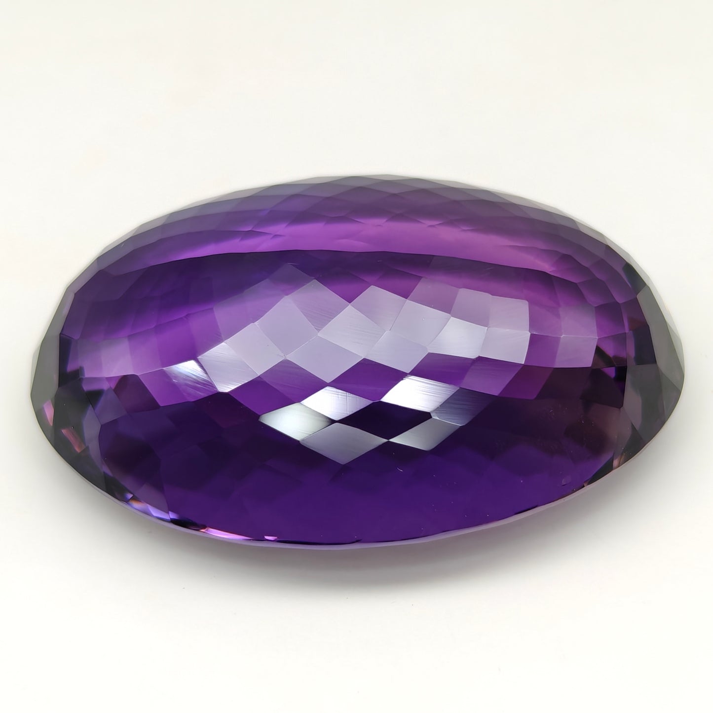 114.50 Carat Natural Oval Amethyst – Deep Purple Collector’s Gemstone, Large Amethyst Stone.
