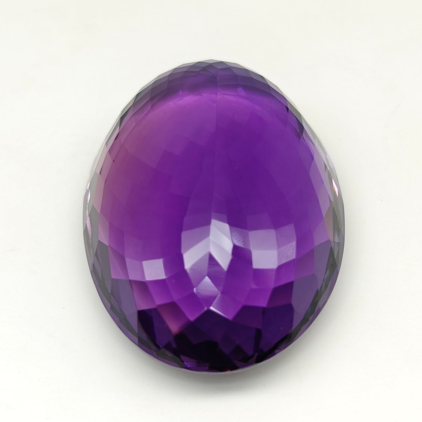 114.50 Carat Natural Oval Amethyst – Deep Purple Collector’s Gemstone, Large Amethyst Stone.