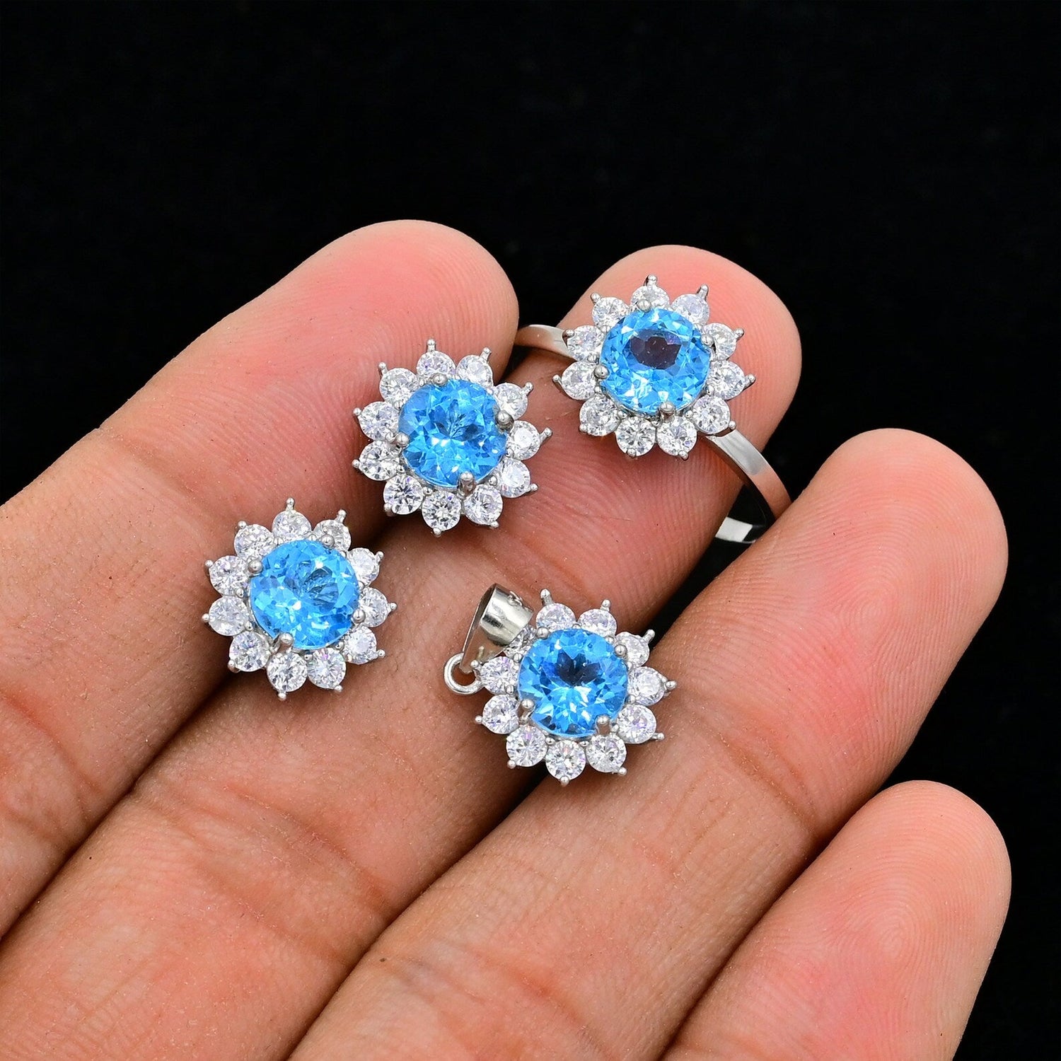 92.5 Silver Jewellery Set